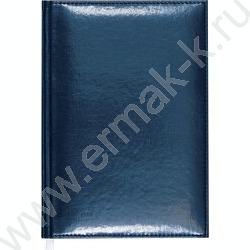 Ежедневник 2027г A5 168л "Visa" темно-синий /тв.обл. иск.кожа  с поролоном /2 ляссе NEW | Фото 1