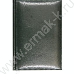 Ежедневник 2027г A5 168л "Visa" темно-зеленый /тв.обл. иск.кожа  с поролоном /2 ляссе NEW | Фото 1