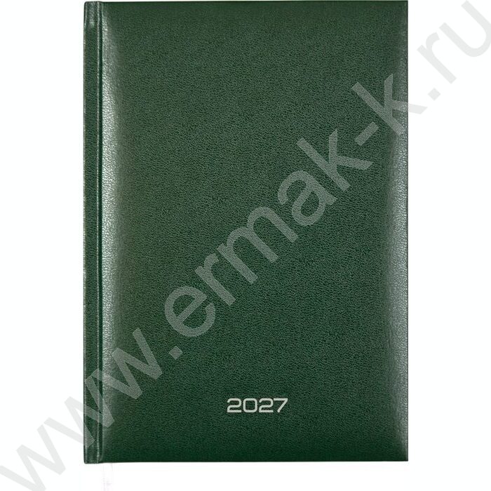 Ежедневник 2027г A5 168л "Orion" зеленый /тв.обл. бумвинил с поролоном /1 ляссе NEW | Фото 1