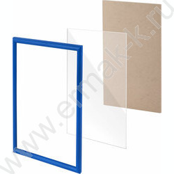 Фоторамка  21*30см пластик, багет 12мм "HIT2" /синяя, стекло NEW | Фото 3