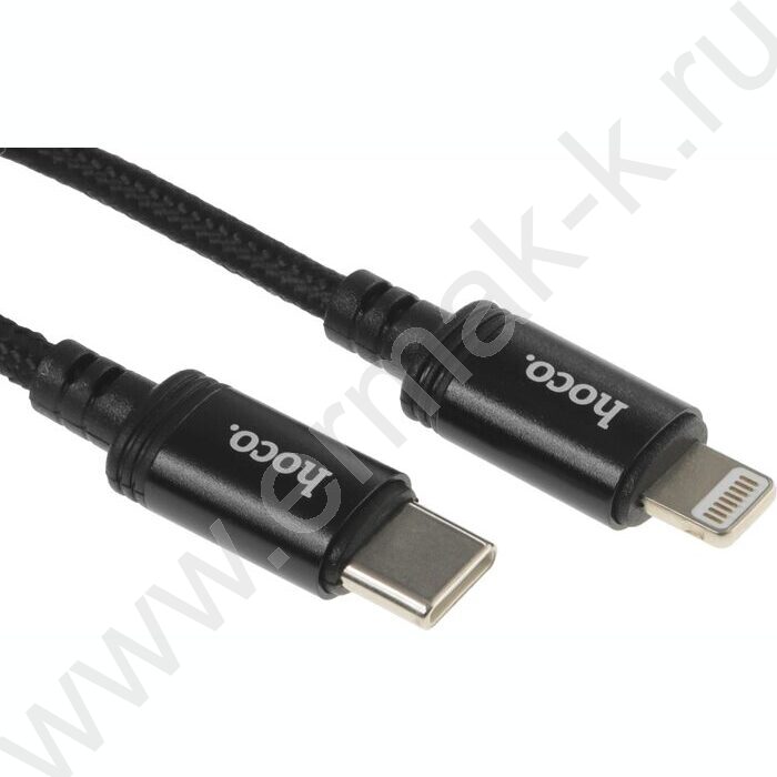 Кабель X89 Wind iP USB Type-C (m)-Lightning (m) 1м /черный NEW | Фото 1