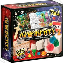 Набор д/творчества Раскопки "Кубикрафт.Охотники за сокровищами" NEW | Фото 1