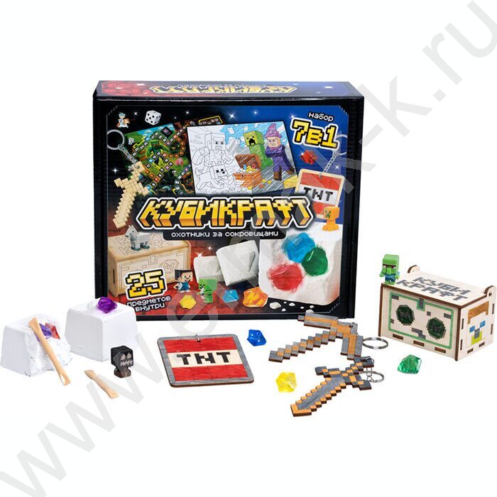 Набор д/творчества Раскопки "Кубикрафт.Охотники за сокровищами" NEW | Фото 2