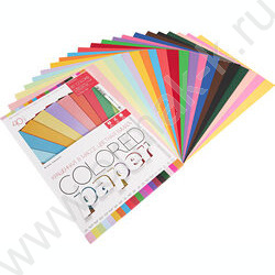 Бумага цв.крашенная в массе А4 40л/20цв 80 г/кв.м NEW | Фото 2