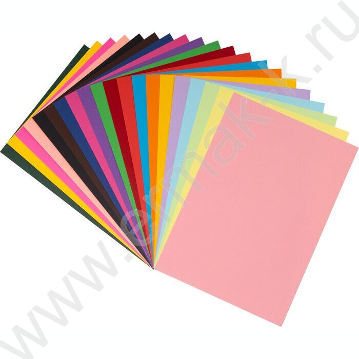 Бумага цв.крашенная в массе А4 40л/20цв 80 г/кв.м NEW | Фото 3