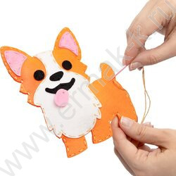 Набор д/творчества Мягкая игрушка из фетра "Корги" NEW | Фото 6