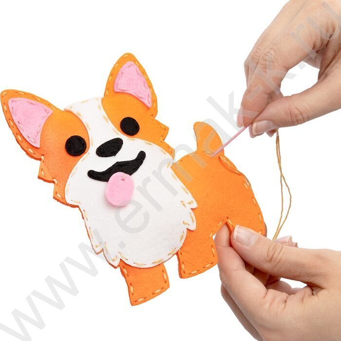 Набор д/творчества Мягкая игрушка из фетра "Корги" NEW | Фото 6