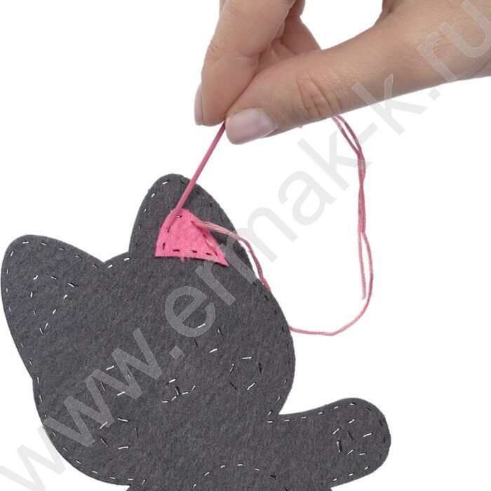 Набор д/творчества Мягкая игрушка из фетра. "Котик" NEW | Фото 6
