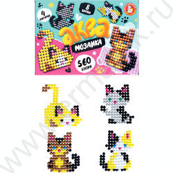 Набор д/творчества Аквамозаика Котики 560 эл NEW | Фото 2