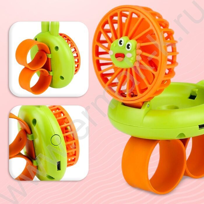 Вентилятор ручной Браслет (USB) свет 8*4*6см NEW | Фото 5