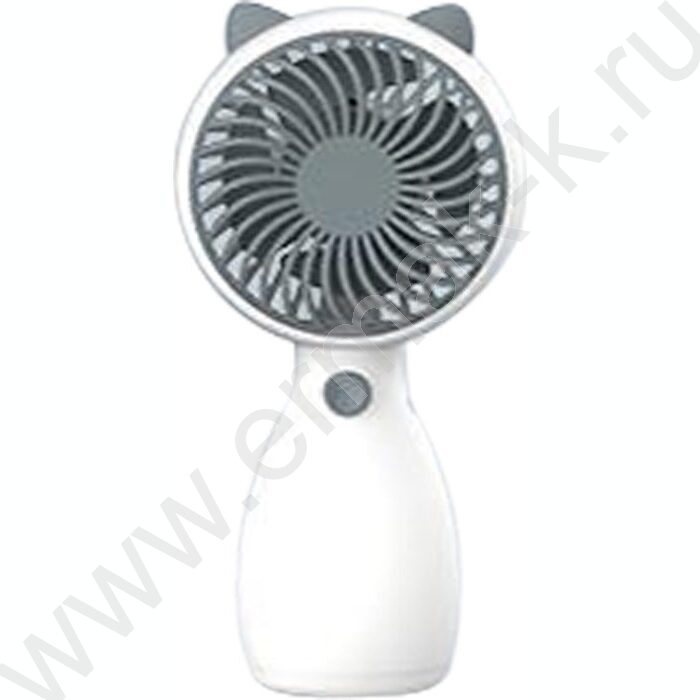 Вентилятор ручной с кошачьими ушками (USB) 6.3*4.3*13.5см белый NEW | Фото 1