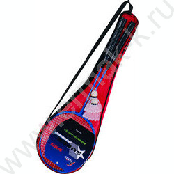 Набор для бадминтона 2 ракетки металл 2 волана в чехле NEW | Фото 2