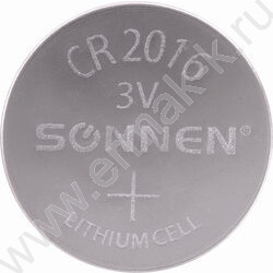 Батарейка Lithium CR2016 "таблетка, дисковая, кнопочная" /1 шт, блистер, NEW | Фото 1