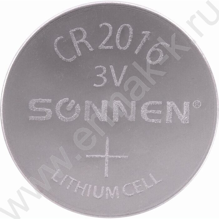 Батарейка Lithium CR2016 "таблетка, дисковая, кнопочная" /1 шт, блистер, NEW | Фото 1