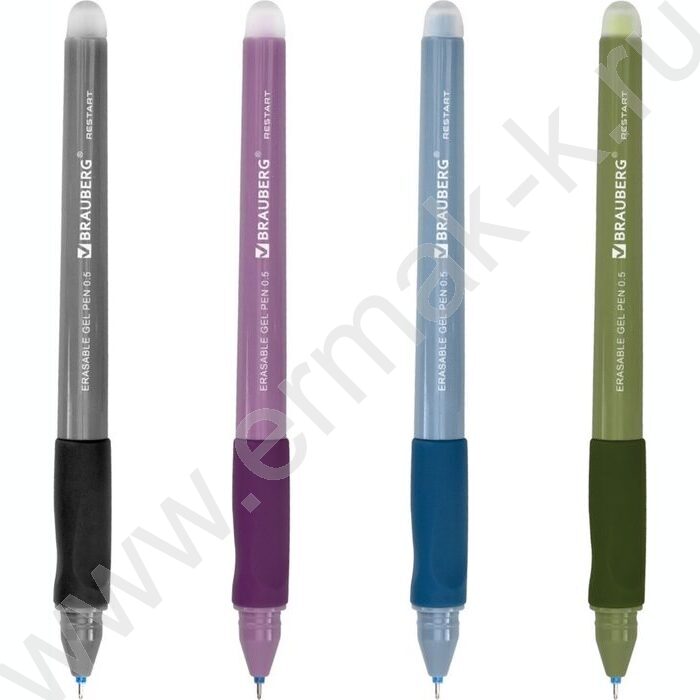 Ручка гелевая Пиши-Стирай 0,5мм, линия 0,35мм, синяя "RESTART MORANDI" /с эргономичным грипом NEW | Фото 1