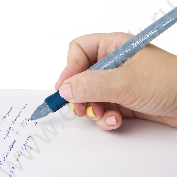 Ручка гелевая Пиши-Стирай 0,5мм, линия 0,35мм, синяя "RESTART MORANDI" /с эргономичным грипом NEW | Фото 8