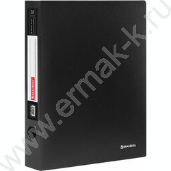 Папка 2 кольца 40мм "Стандарт" черная до 300л 0,9мм NEW | Фото 1