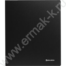 Папка 2 кольца 40мм "Стандарт" черная до 300л 0,9мм NEW | Фото 2