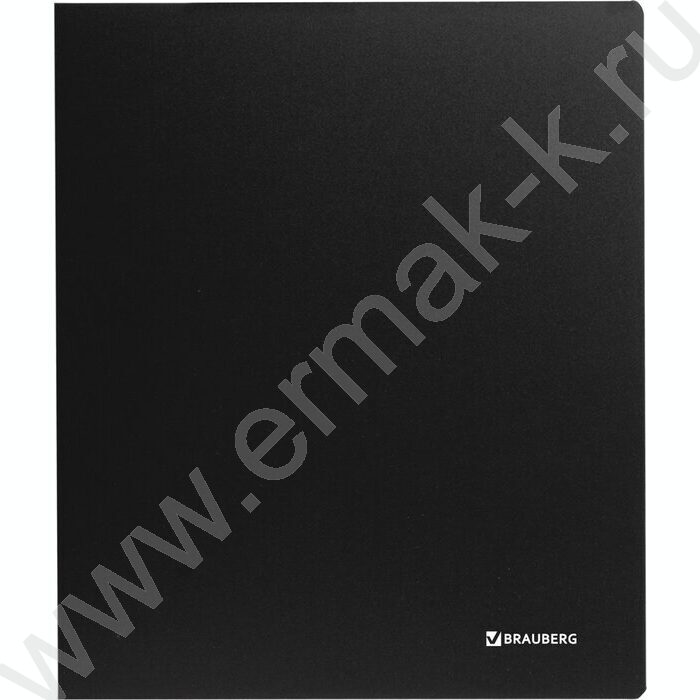 Папка 2 кольца 40мм "Стандарт" черная до 300л 0,9мм NEW | Фото 2