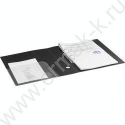 Папка 2 кольца 40мм "Стандарт" черная до 300л 0,9мм NEW | Фото 8