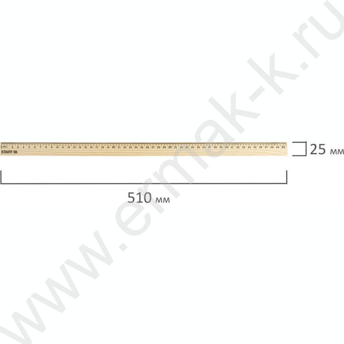 Линейка  дер. 50см NEW | Фото 5