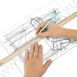 Линейка  дер. 50см NEW | Фото 6