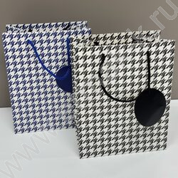 Пакет подарочный 23*18*10см. "Клетка" /ассорти NEW | Фото 2