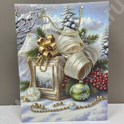 Пакет подарочный 40*30*12см. "Новый год, золотой" /ассорти NEW | Фото 4