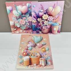 Пакет подарочный 26*32*10см. "Сердечки и цветы" /ассорти NEW | Фото 2