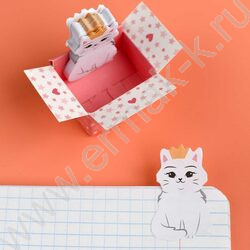 Стикеры-закладки бумажные 25*40мм /40шт В домике.Королева кошек /вырубка NEW | Фото 5