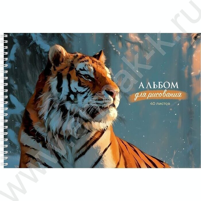 Альбом д/рисования-спираль 40л "Зимние звери" ассорти NEW | Фото 5