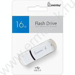 Съемный носитель информации 16GB USB Flash Drive <USB 2.0> белый "Paean" NEW | Фото 3