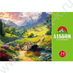 Альбом д/рисования 24л "Красота природы" 5видов NEW | Фото 5