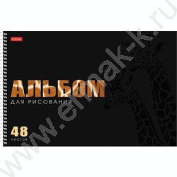 Альбом д/рисования-спираль 48л "Живой принт" /перфорация/мат.ламин. 3D лак /ассорти NEW | Фото 4