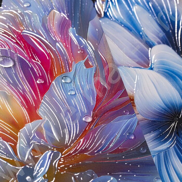 Тетрадь  48л клетка "Хрупкие лепестки" /3D лак /ламинация Soft-touch/5видов NEW | Фото 9