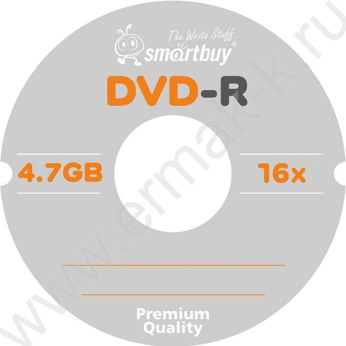 Матрица DVD-R 4.7Gb 16x Cake Box 1шт NEW | Фото 1