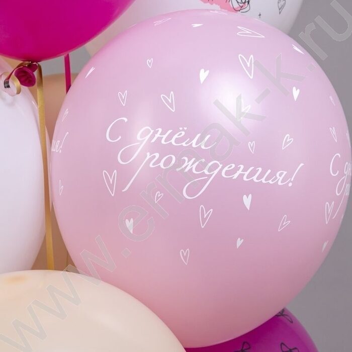 Шар воздушный 12" шелк рис. 5ст. СДР! Ты великолепна! 2цв. 5 дизайнов NEW | Фото 6
