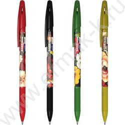 Ручка шар R-301 Stick&Grip Folk Motives 0,7мм, синяя с резин.держателем NEW | Фото 1