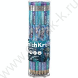 Карандаш пластиковый  с ластиком  HB Aquamarine /круглый /тубус NEW | Фото 2
