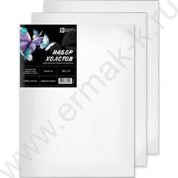 Холст на картоне 30*40  280 г/м², 100% хлопок, зерно: среднее, форма: прямоугольная, грунтованны NEW | Фото 3