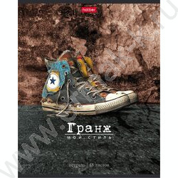 Тетрадь  48л линейка "Гранж" /тиснение/ 5видов NEW | Фото 3