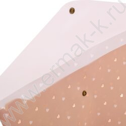 Папка-конверт на кнопке А4 Мишка бежевый NEW | Фото 2