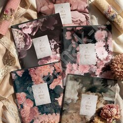 Тетрадь  48л линейка "FLORAL DECORATION" /soft touch, выб. УФ-лак/ ассорти NEW | Фото 1