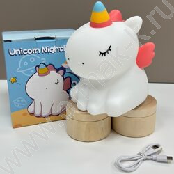 Светильник мягкий силикон, USB, "Единорог" NEW | Фото 7