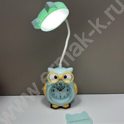 Часы-будильник, светильник, батарейка, USB, "Сова" NEW | Фото 1