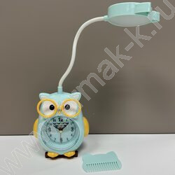 Часы-будильник, светильник, батарейка, USB, "Сова" NEW | Фото 2
