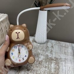 Часы-светильник, батарейка, USB, "Капибара" NEW | Фото 5