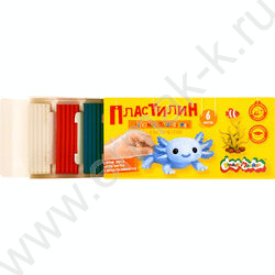 Пластилин   6цв  90г Каляка-Маляка Для юных фантазёров+стек NEW | Фото 2