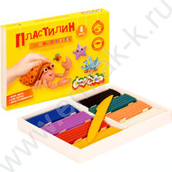 Пластилин   8цв 120г Каляка-Маляка Для юных фантазёров+стек NEW | Фото 3