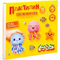 Пластилин  10цв 150г Каляка-Маляка Для юных фантазёров+стек NEW | Фото 1